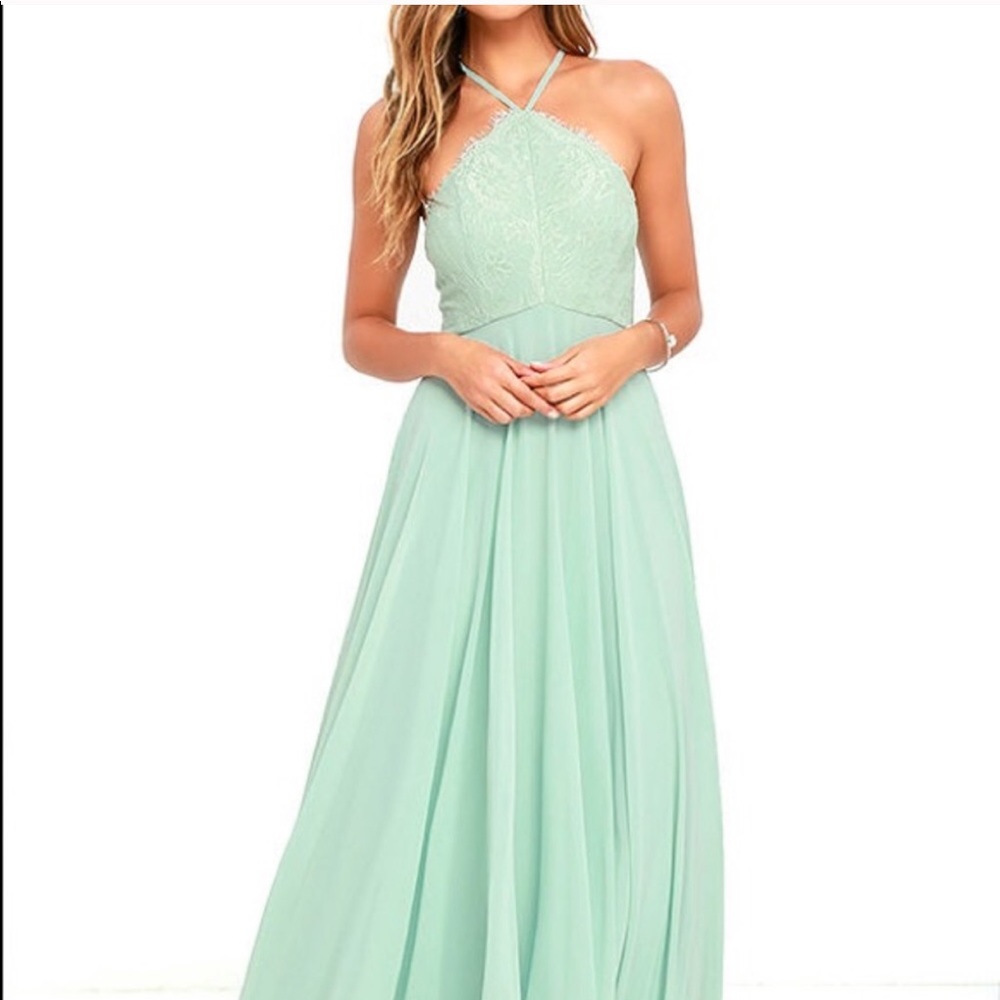 Everlasting Enchantment Sage Green Maxi Dress